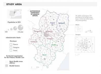 Spatial patterns in sociodemographic factors explain to a large extent the prevalence of hypertension and diabetes in Aragon (Spain)